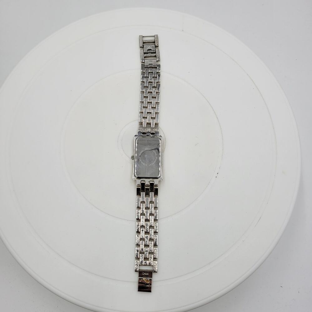 Suzanne Somers Watch Womens 9" Silver Stainless Steel Bracelet Quartz Movement - Picture 6 of 13